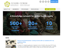 Tablet Screenshot of ccghr.ca